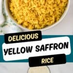easy to make yellow saffron rice recipe