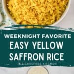 how to make yellow saffron rice recipe