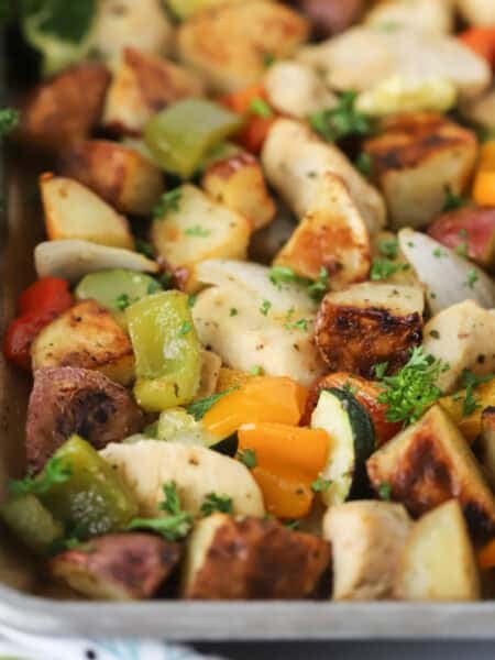 how to make easy chicken sheet pan dinner