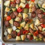 sausage and potato sheet pan dinner