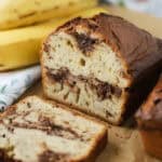 how to make nutella swirl banana bread recipe
