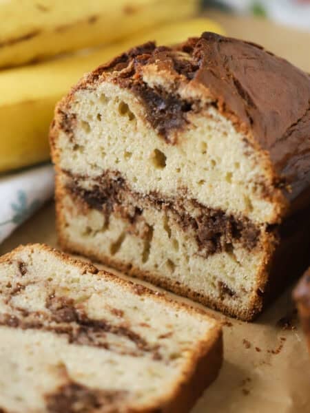 how to make nutella swirl banana bread recipe