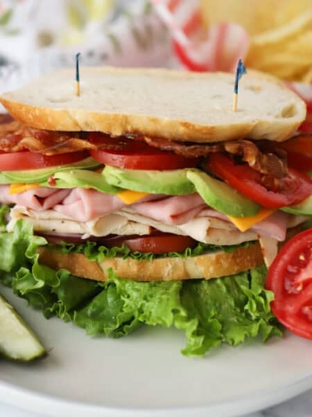 how to make a Turkey Club Sandwich at home with deli cuts of meat.