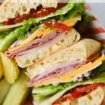 how to make Italian Club Sandwich with ciabatta bread